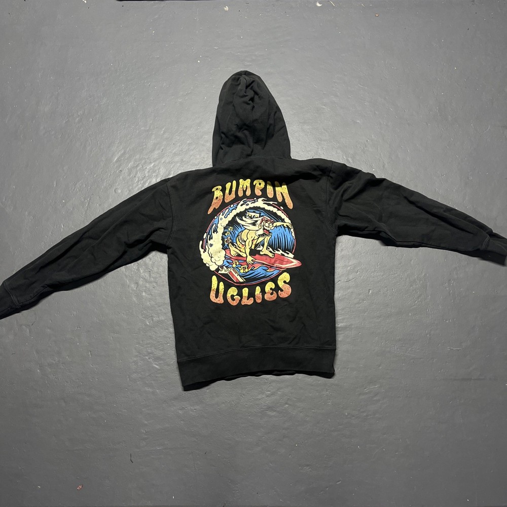 Bumpin Uglies Reggae Music Multi Sex Black Graphic Pullover Hoodie Sweat Shirt