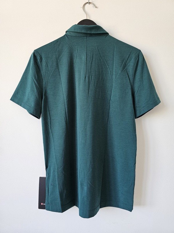NWT LULULEMON SMTL Teal Green Evolution Polo Top Shirt Men's XL gallery