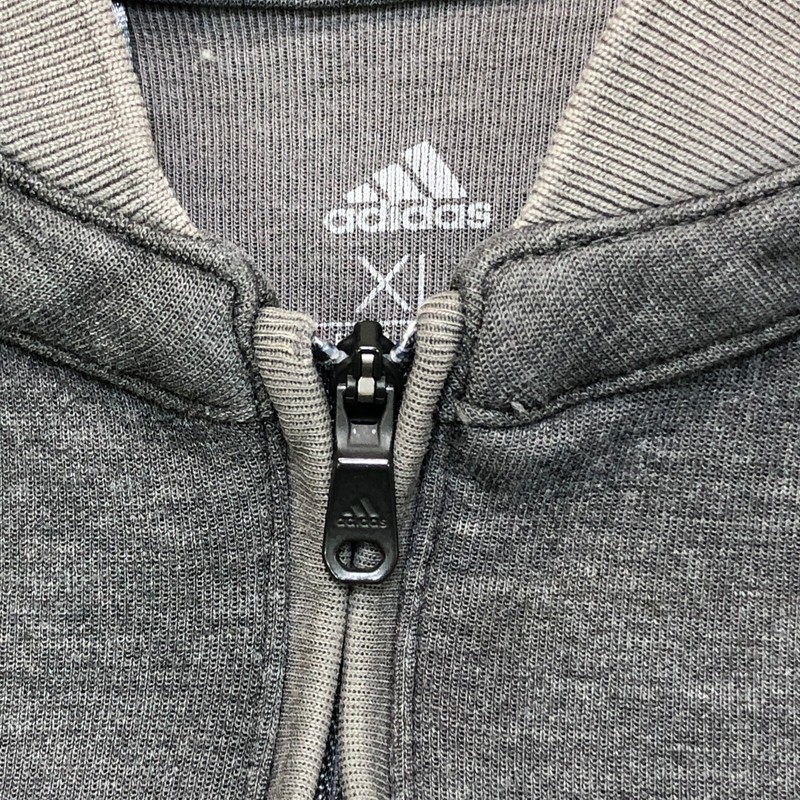 Adidas Pullover men's Extra Large Grey Quarter Zip Golf Performance Logo Sweater gallery