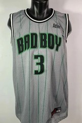 Men’s ATLETA Bad Boy Records #3 No Name Grey Sleeveless Basketball Jersey Size L