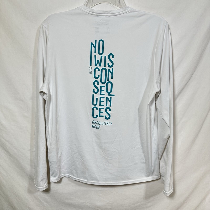 Patagonia Long-Sleeved Capilene Cool Daily Shirt Distressed No Wisconsequences S gallery