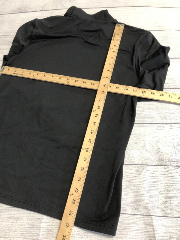 Russell Dri-Power 360 Shirt Mens Medium Black Long Sleeve Base Mock Neck Top gallery