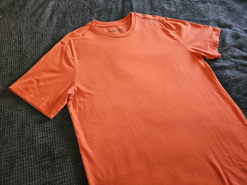 Municipal Sport Utility Gear Sandstone Orange S_S Athleisure Shirt SZ Medium gallery
