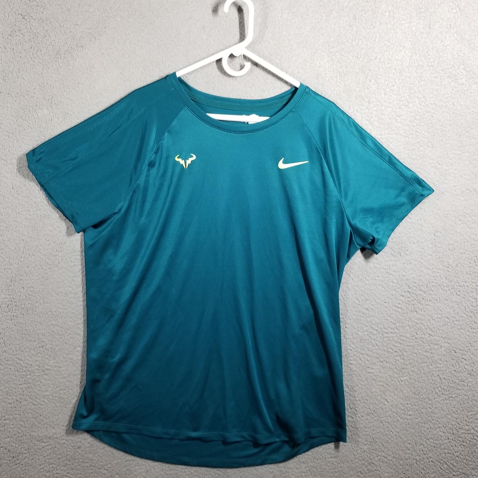 Nike Rafa Challenger Men's XL Dri-FIT Short-Sleeve Tennis Top Teal DV2887-381 gallery