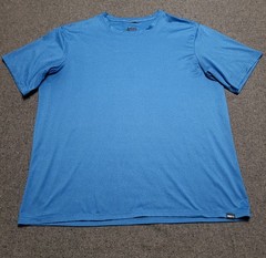 Rei Co Op Shirt Mens Large Blue Lightweight Base Layer Performance Hike Travel