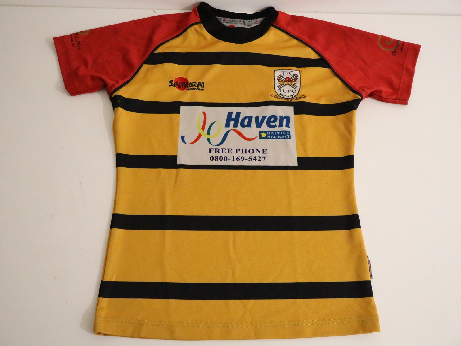Thornton Cleveleys RUFC 2007 Samurai Rugby Jersey L Yellow Black Red gallery