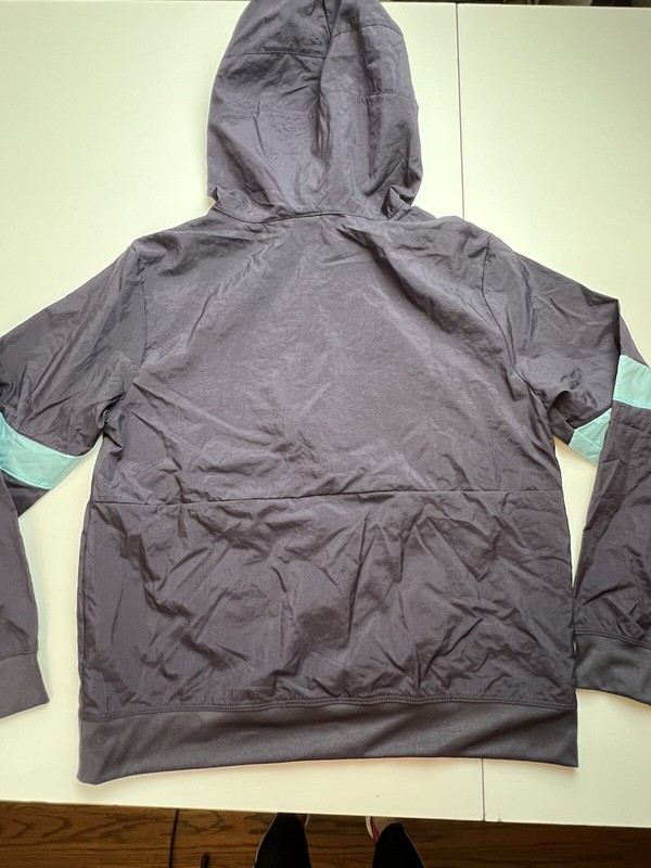 Nike Crossover Boys Basketball Half-Zip Jacket Hooded Lightweight Large Blue $70 gallery