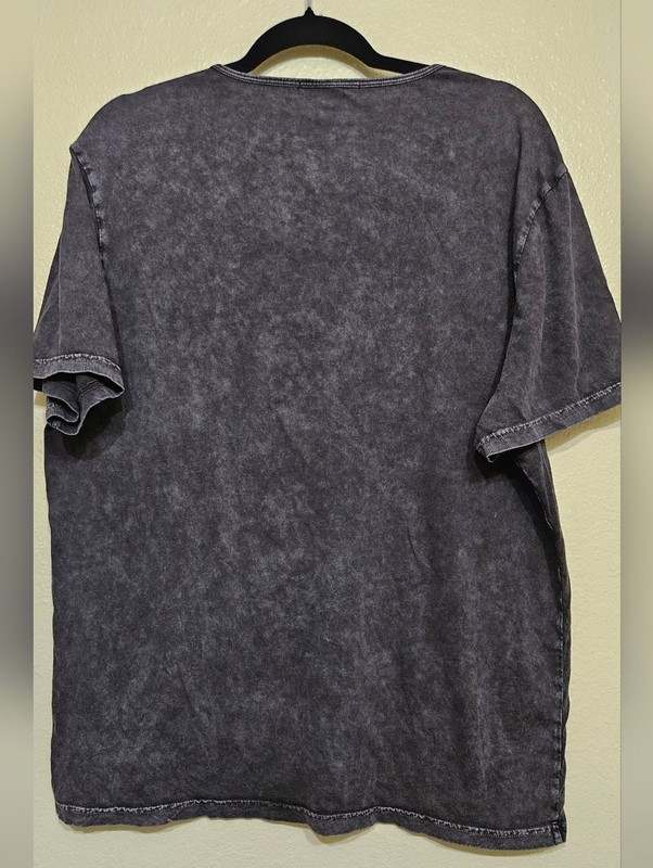 INC International Concepts Men’s XL Black Washed Zip Detail T-Shirt PTP 24. gallery