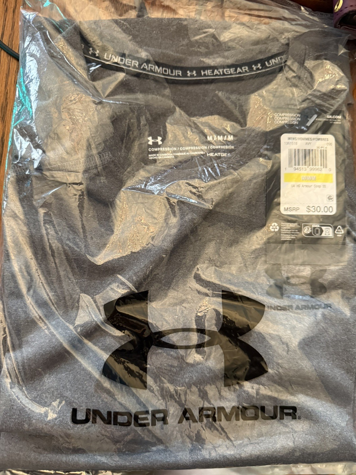 Under Armour Men's HeatGear Short Sleeve T-Shirt – Carbon Heather/Black - 090 gallery