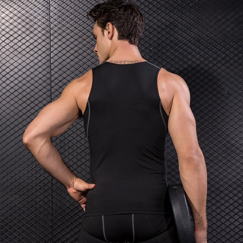 Custom Men Compression Shirt PRINTED Personalized Tank Top Training Base Layer gallery