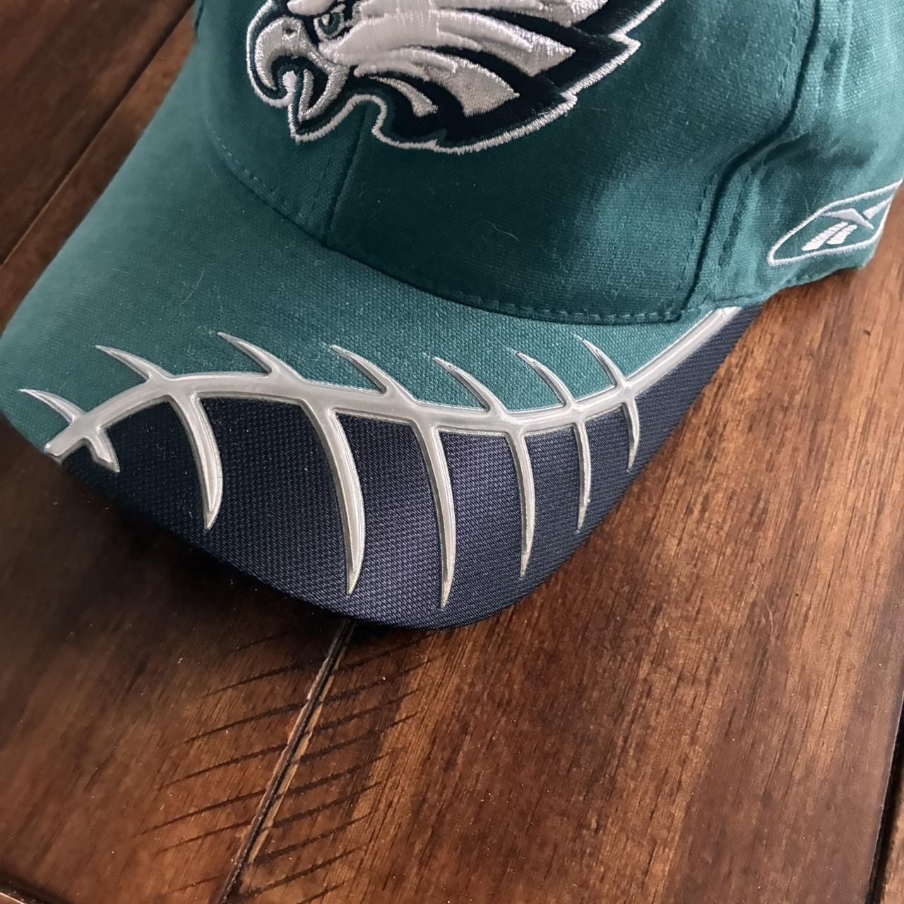 Reebok Pro Line Philadelphia Eagles green Hook & Loop strapback cap with cool gallery