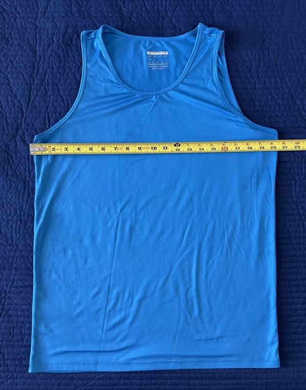 MAGCOMSEN Men's UPF 50+ Tank Medium 2 pk Light Blue & Royal Blue (EUC) gallery