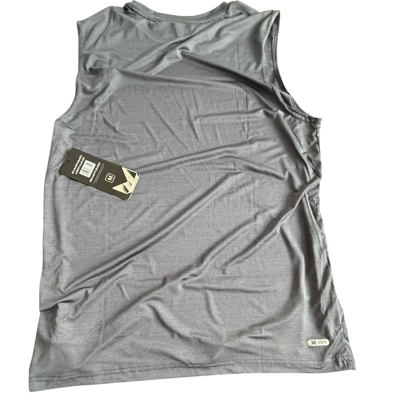RBX Active Performance Tank Top Gray Sleeveless CRM345A Workout Gym Medium gallery