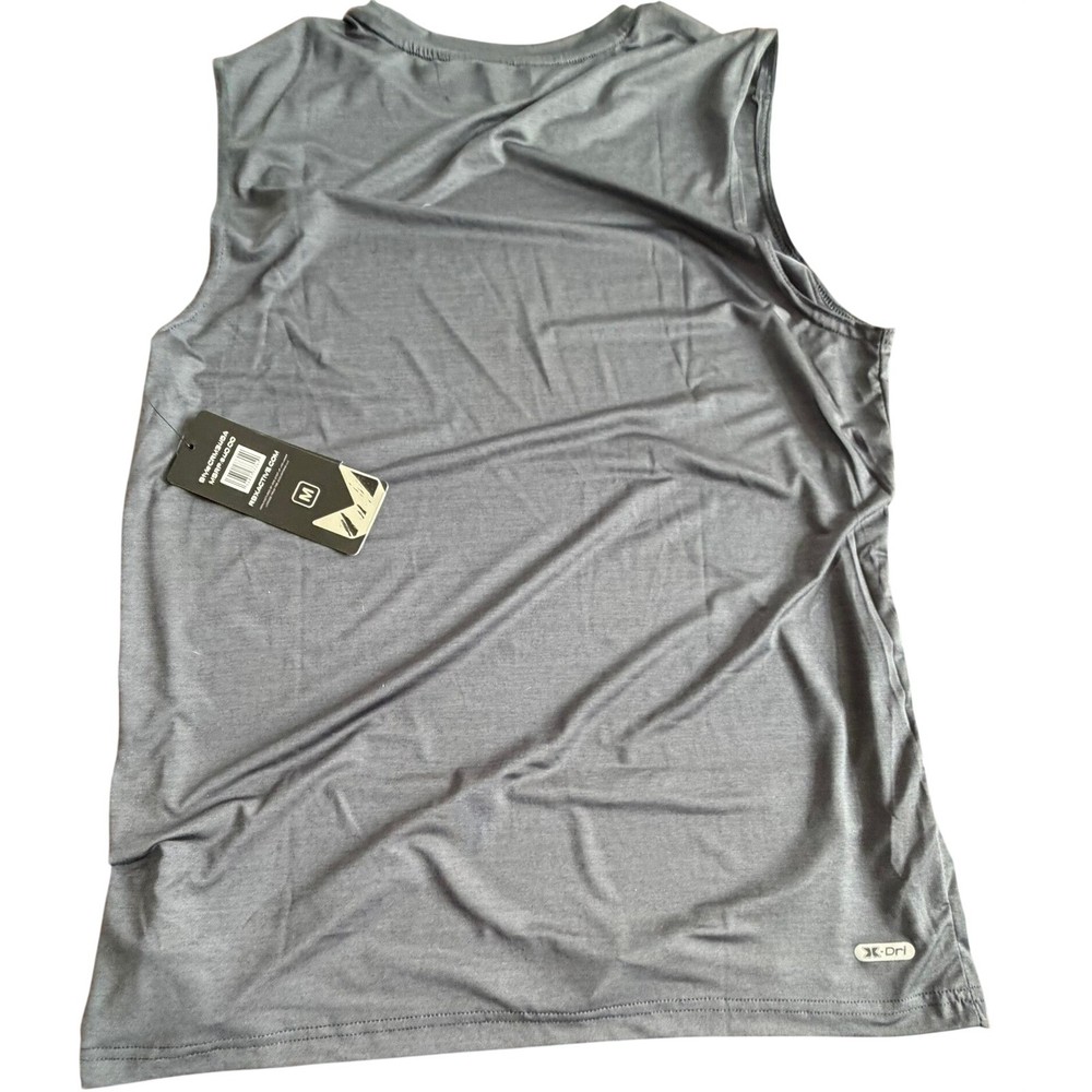 RBX Active Performance Tank Top Gray Sleeveless CRM345A Workout Gym Medium