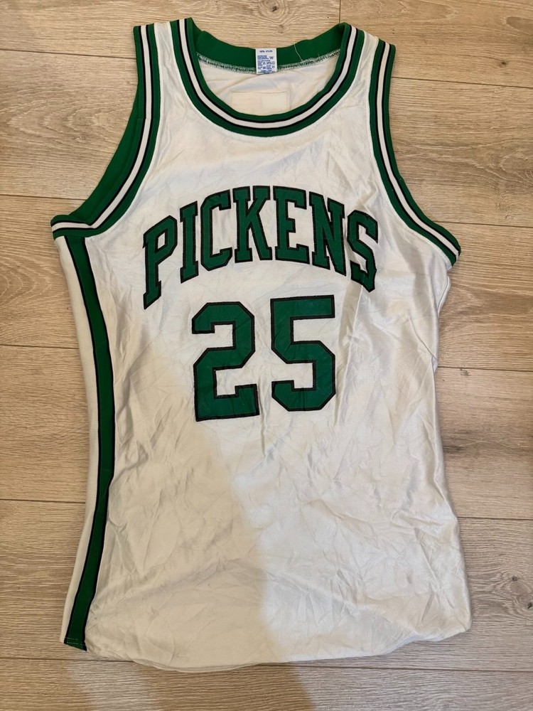 Vintage 1980s Russell Athletic Pickens Basketball Jersey #25 Size 44 Made in USA