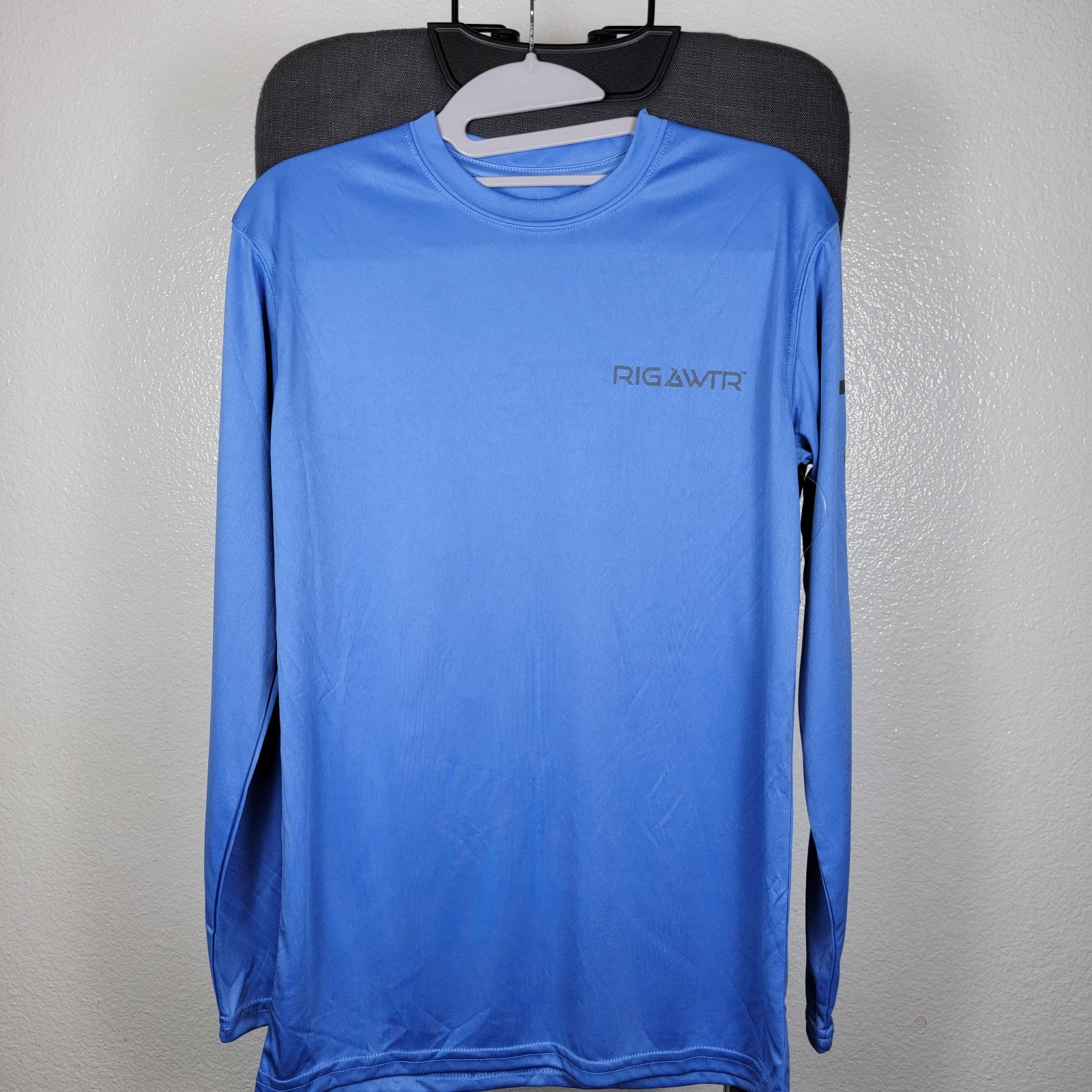 Rig And Water Performance Long Sleeve Marlin Darlin Blue Graphics T-Shirt Mens S gallery