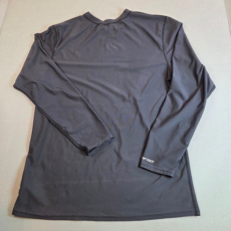 Dakine UPF 50 Long Sleeve Surf Rash Guard Shirt Men’s L Gray Polyester gallery