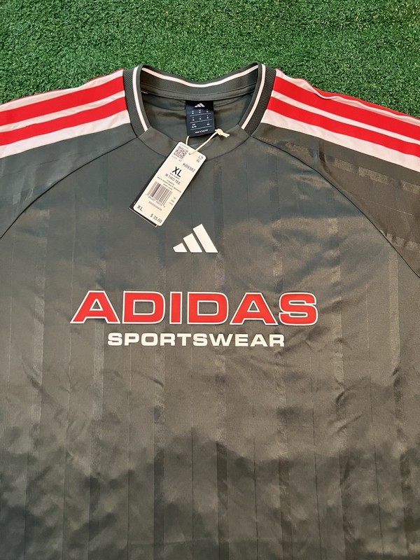 Adidas Sportswear Tiro Tshirt Green Oxide Red White KB9382 Mens Size XL NWT gallery