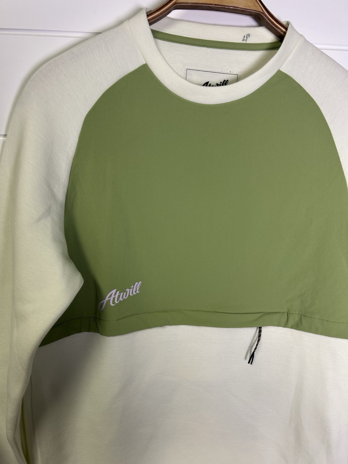 Atwill Ramble Running Shirt Mens Small Green Colorblock Performance Long Sleeve gallery