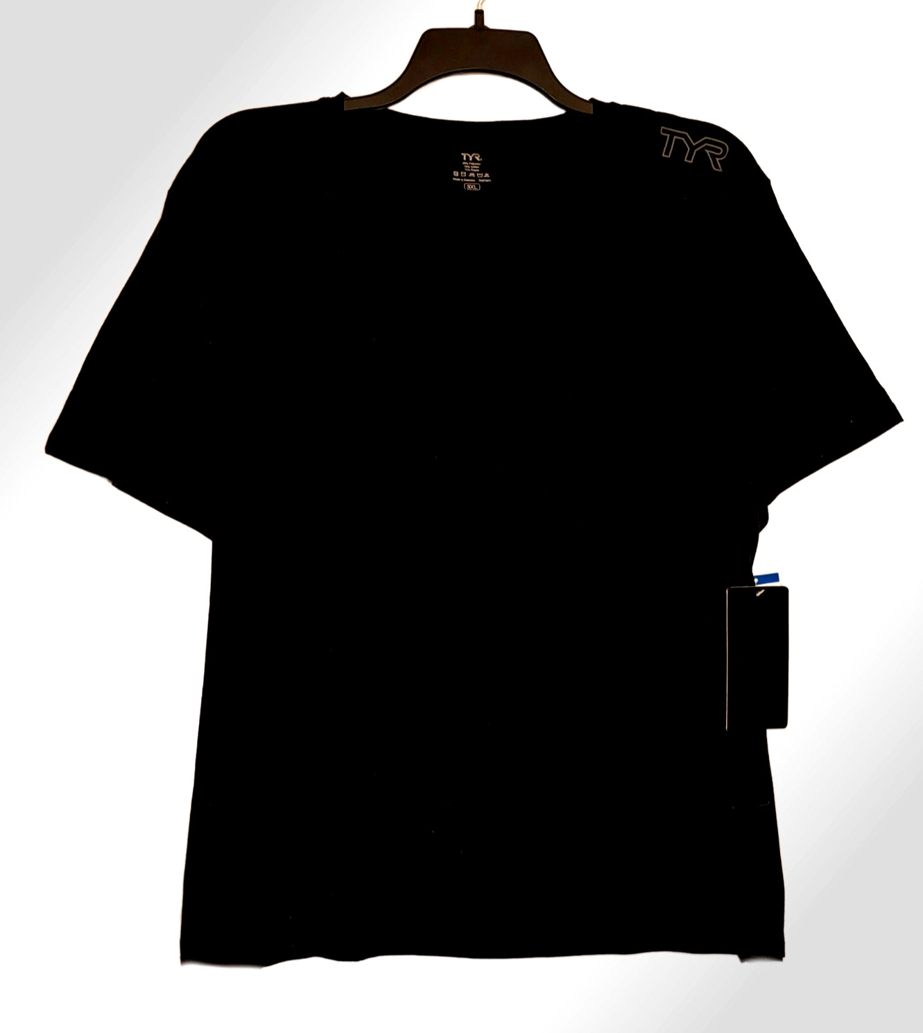 TYR Men's Size 3XL Athletic Tri-Blend Black Tee Shirt gallery