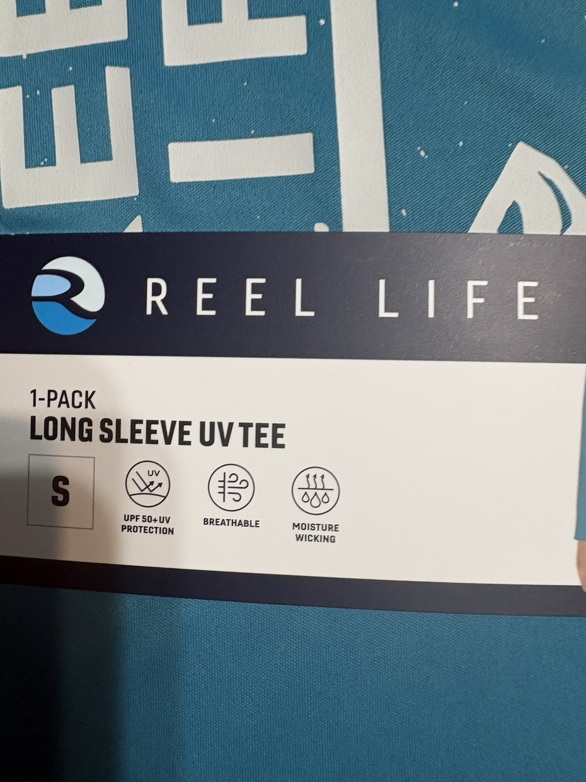 Reel Life Men’s Sun Defender Lightweight Long Sleeve UV T-Shirt Small New gallery