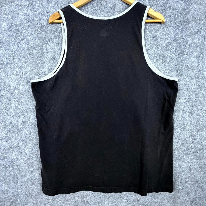 Cleveland Browns Tank Top Mens XL Black Majestic NFL Graphic Print Retro Helmet gallery