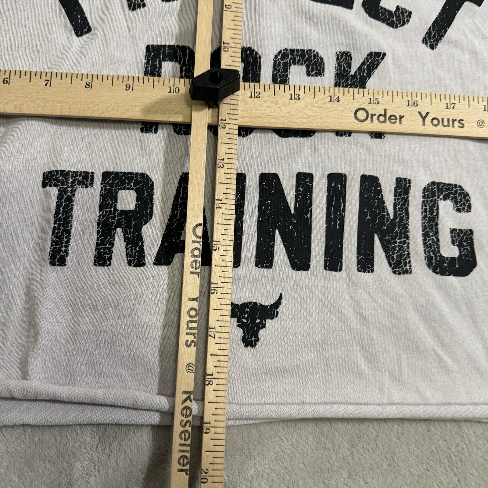 Under Armour Project Rock Heavyweight Stay Hungry Cutoff Gray T-Shirt Men's XL gallery