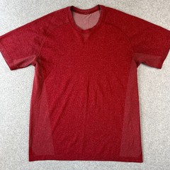 Lululemon Metal Vent Tech Performance Stretch Shirt Medium Mens Red Active