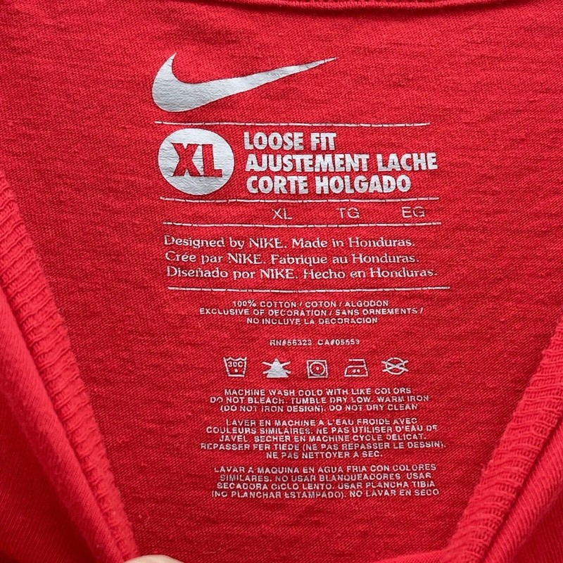 Nike USA Paralympics Tee Men Extra Large XL Red Loose Fit Swoosh Front Cotton gallery