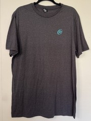 24 Hour Fitness Workout Gym Shirt Mens XL Dark Gray Tee Weightlifting