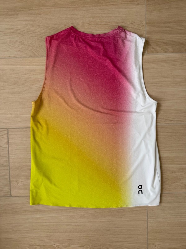 On Tennis Court Tank Ben Shelton Fonseca Cobolli White Lime Men's Size L gallery