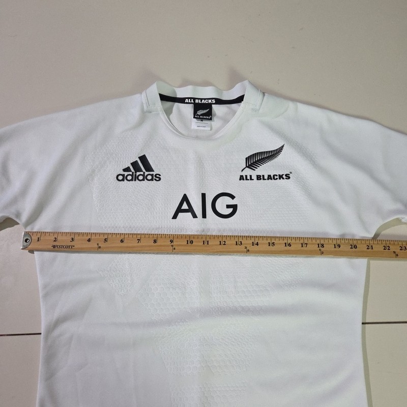 Adidas Rugby Jersey All Blacks AIG 2015/16 Away | Men's | White/Black Medium W5 gallery