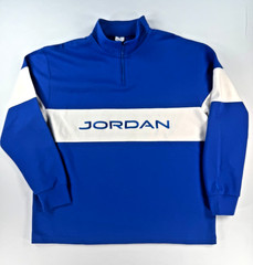 Jordan Golf Dri-FIT 1/4 Zip Pullover Men’s XL Blue White HF9919-480 Jumpman NWT