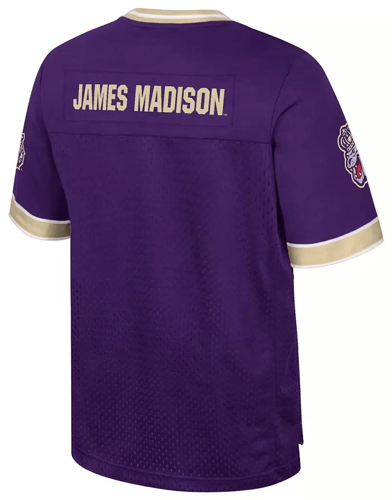 Colosseum James Madison Dukes Purple Hits Field Time Short Sleeve Football Jerse gallery