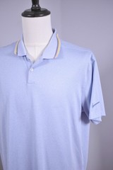 Nike Dri-Fit Vapor Performance Polo Shirt Blue Stripe Men’s Large L