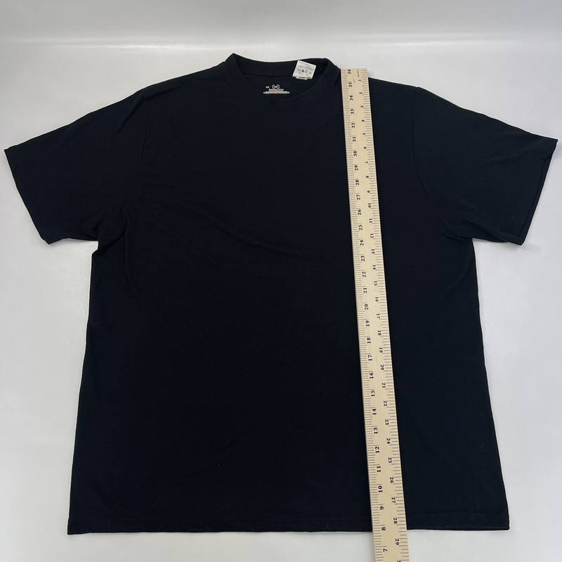 Under Armour Plaid Solid Black Athletic T-Shirt HeatGear Men's Size L Training gallery