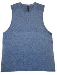 Lululemon Metal Vent Tech Tank Top Mens Sz M Blue Mesh Sleeveless Shirt