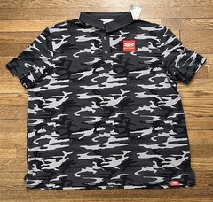 Selkirk Men’s Performance Pickleball Grey Camo Polo Shirt Brand New Size 2XL