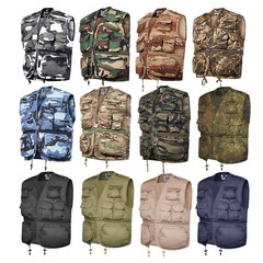 Fishing Vest Hiking Outdoor Work Hunting Shooting Pocket Waistcoat Camo Desert