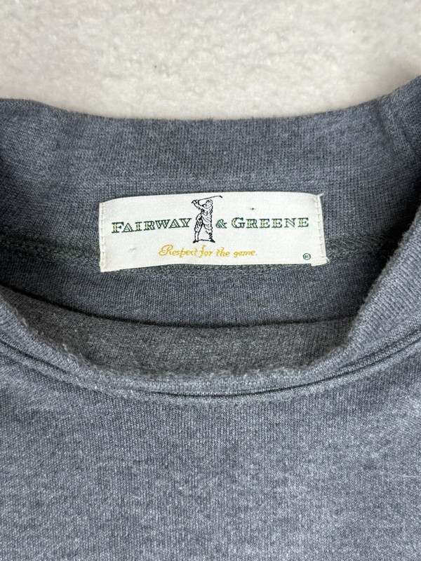 Fairway & Greene Men’s Grey Long Sleeve Mock Neck Pima Golf Shirt XL gallery