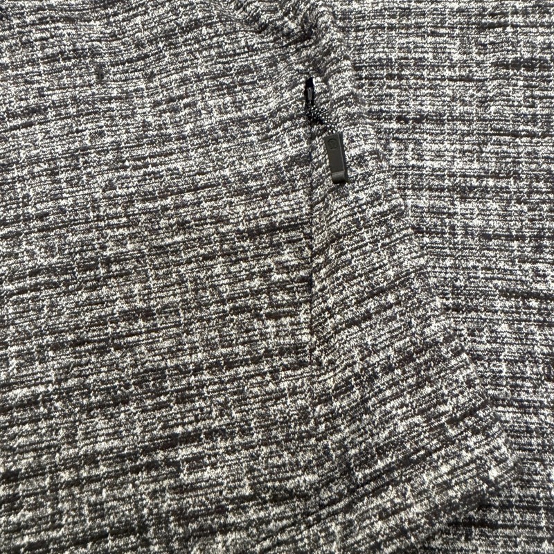 Lululemon Surge Warm 1/2 Zip Pullover Mens Medium Space Dye Black White gallery