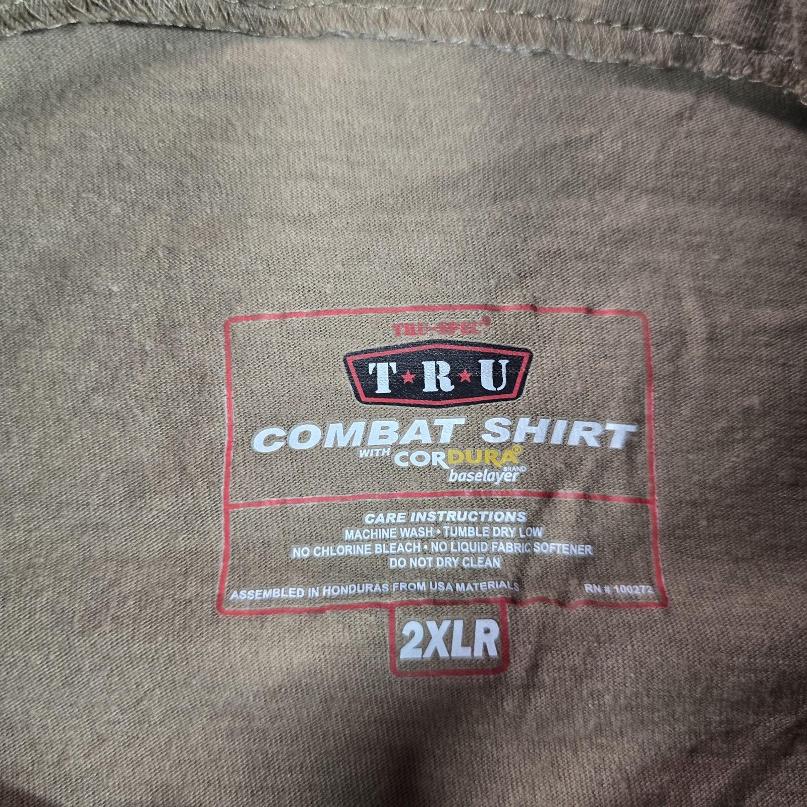 TRU-SPEC Combat Shirt Mens 2XL Multicam 1/4 Zip Long Sleeve Cordura Baselayer gallery