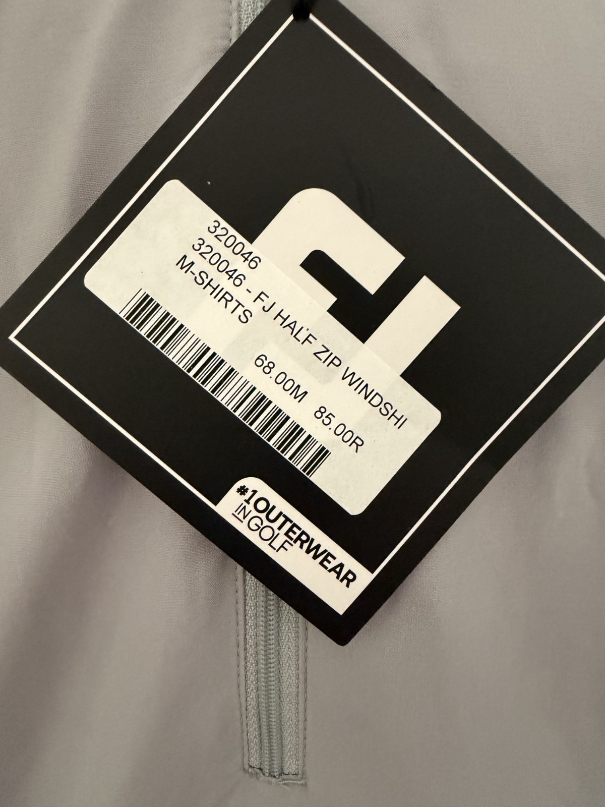 Footjoy Mens 1/4 Zip Golf wind shirt pullover small or XL Grey NEW NWT 37759 gallery