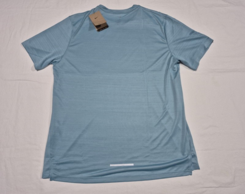 Nike Men’s Dri Fit Miler Running Shirt AJ7565-464 Emerald Ocean Blue Reflective gallery