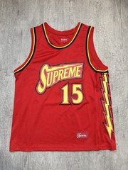 Supreme SS18 Bolt Basketball Jersey Men’s Size Medium red