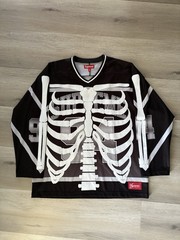 Supreme Bones Hockey Jersey FW23 Size Large Black Top