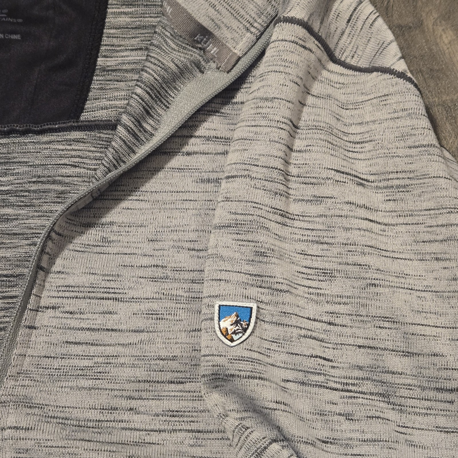 KUHL Alloy 1/4 Zip Men's XL Stretch Long Sleeve Pullover Shirt Gray Lightweight gallery