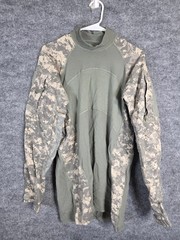Massif Army Combat Shirt Mens Large Green ACU Camo FR Tactical Military