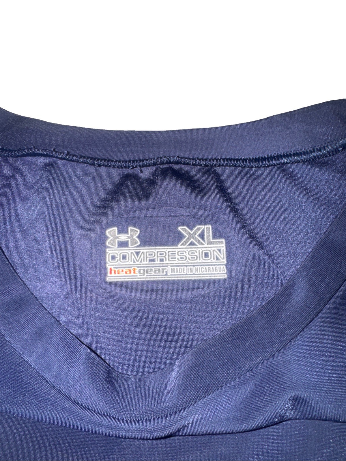 Under Armour Men's HeatGear Fitted Long Sleeve Compression Shirt Navy Blue gallery