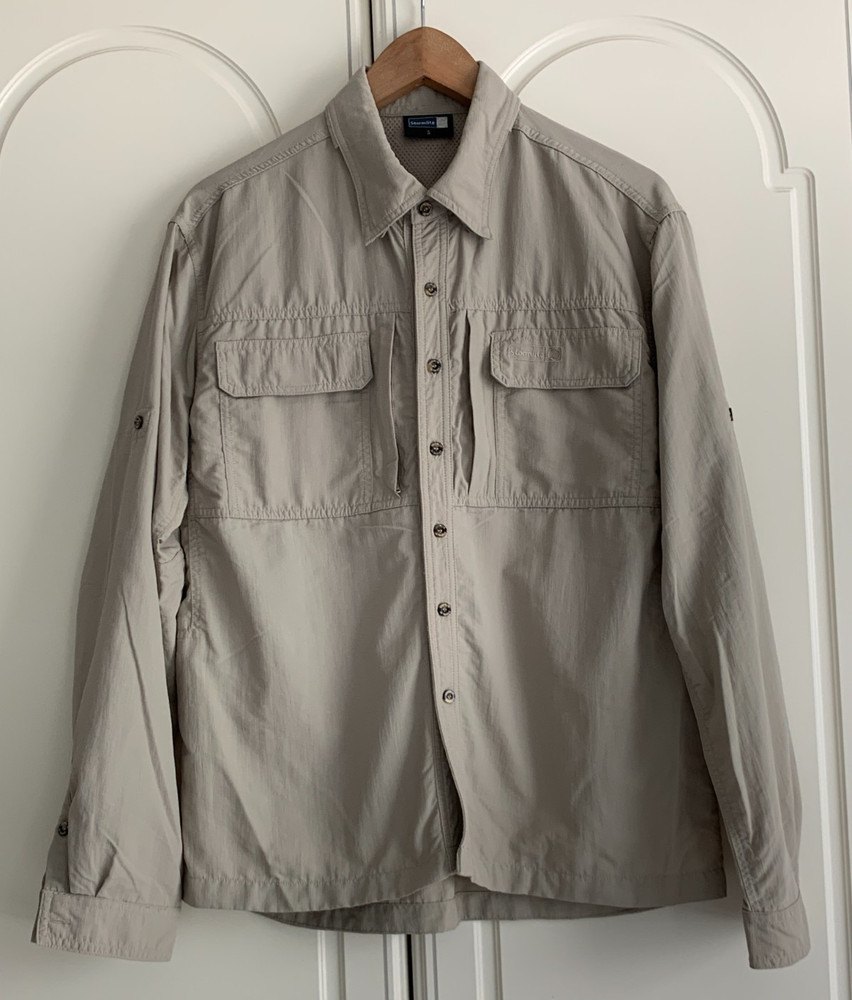 Stormlite Khaki Breathable Lightweight Walking- Hiking Shirt Size Small VGC